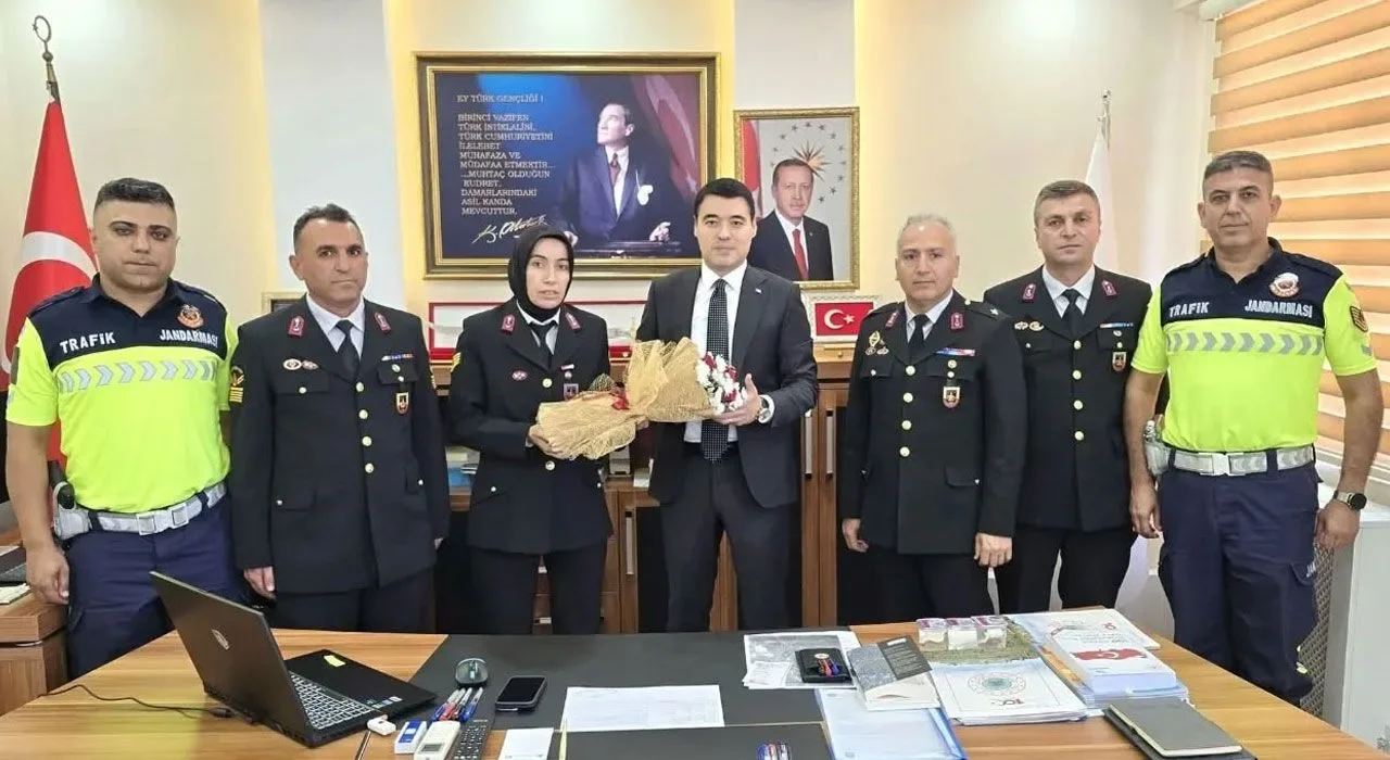 Kaymakam Volkan Özer’e Jandarma’dan Anlamlı Ziyaret