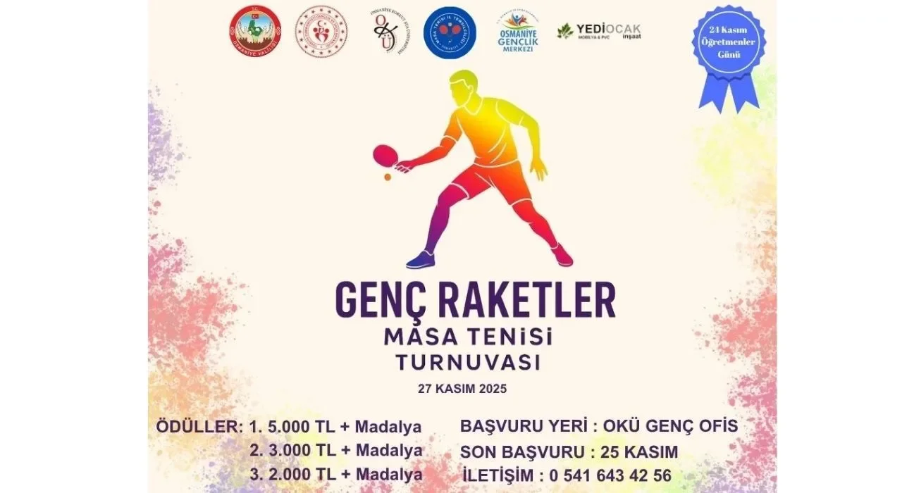 OKÜ’de Ödüllü Masa Tenisi Turnuvası Başvuruları Başladı