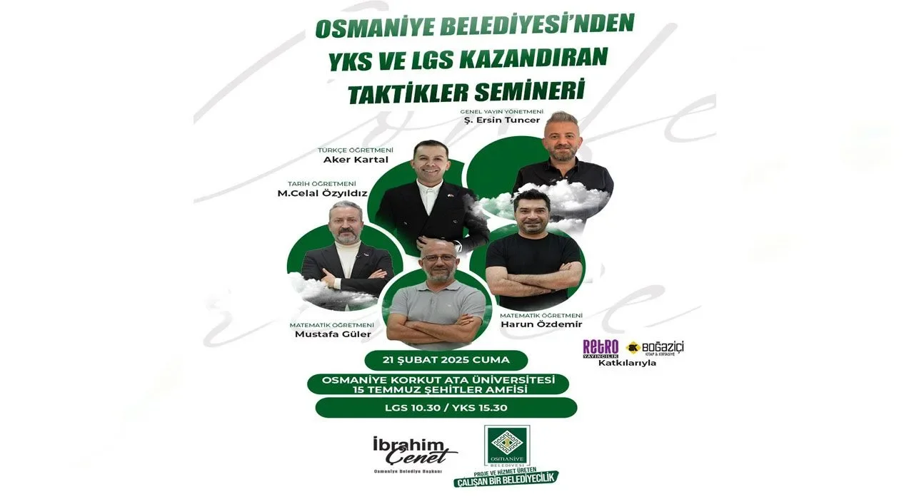 Osmaniye Belediyesi’nden YKS ve LGS İçin Kazandıran Taktikler