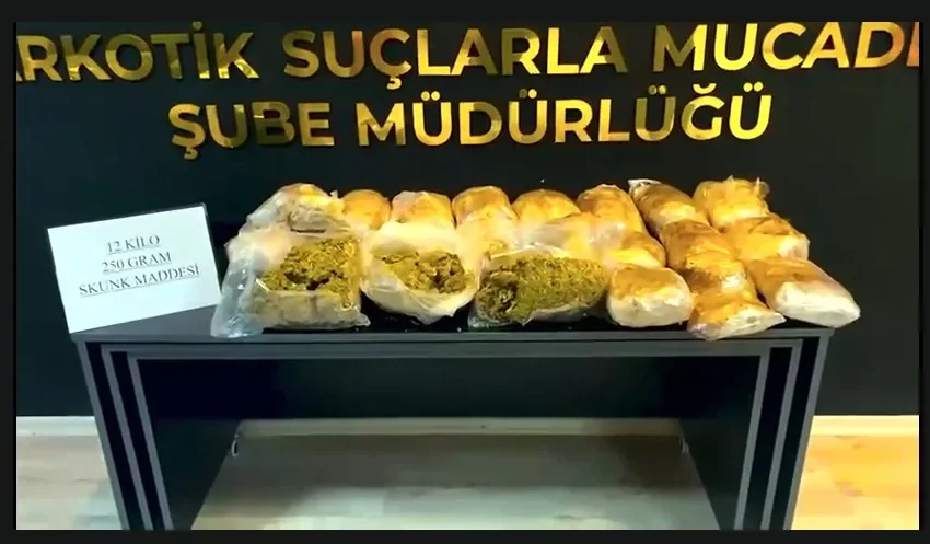 Osmaniye’de 12 Kiloluk Uyuşturucu Operasyonu