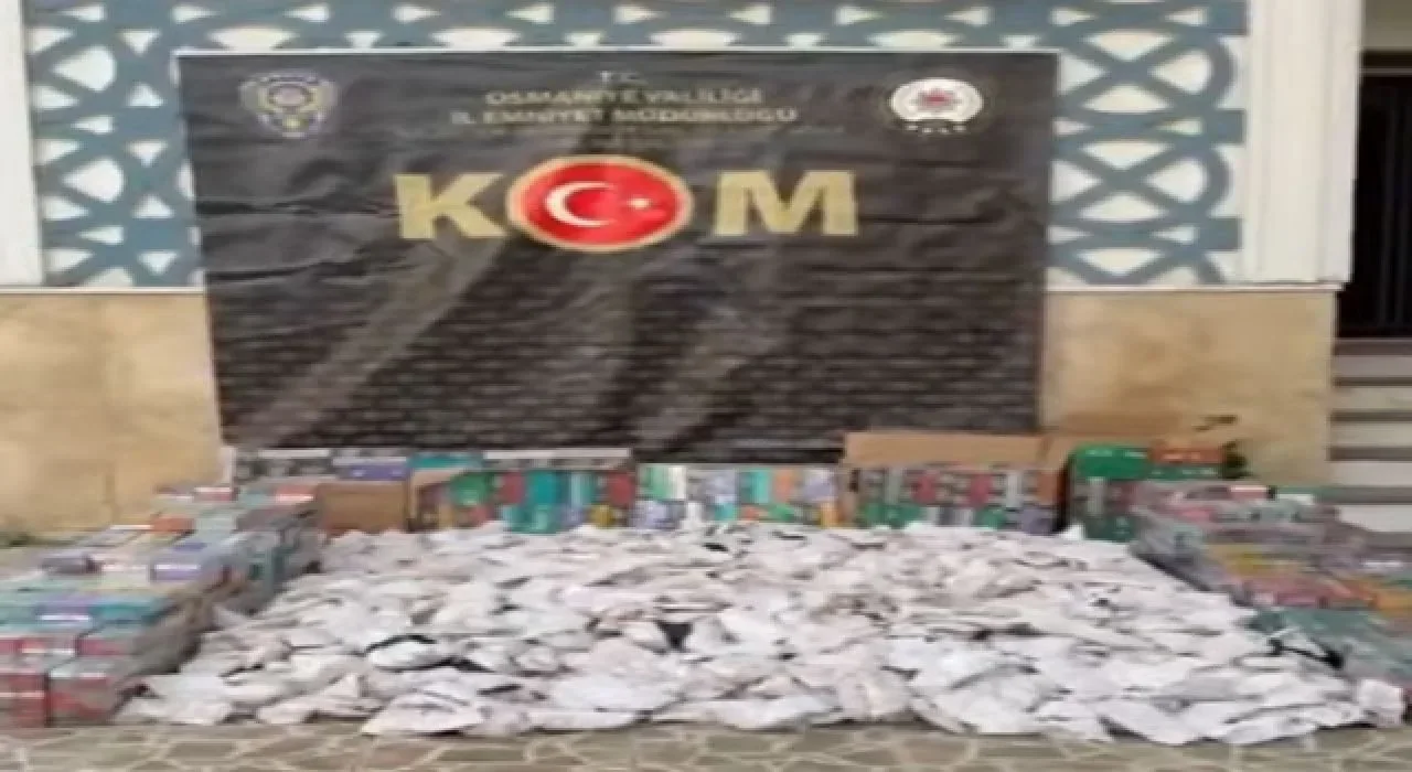 Osmaniye’de Kaçak Tütün Operasyonu: 1 Tutuklama