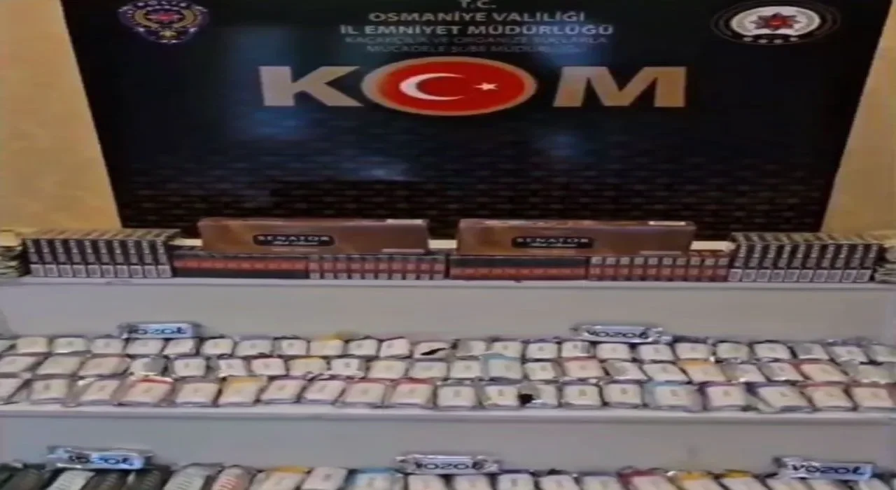 Osmaniye'de Otobüste Kaçak Tütün Ele Geçti