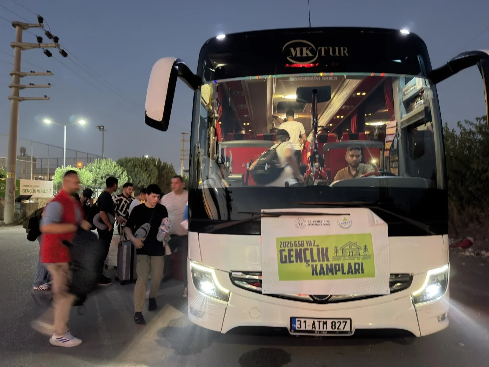 Osmaniye'den 96 Genç Ulusal Gençlik Kamplarına Gitti