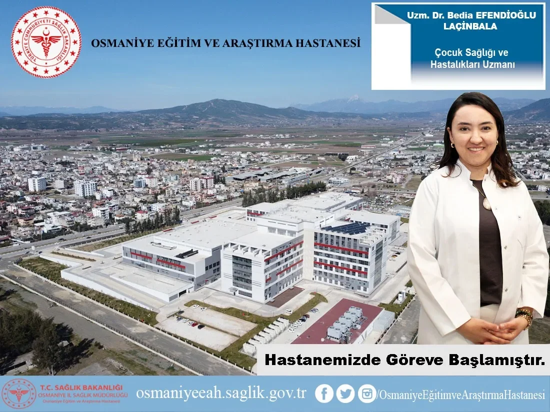 Osmaniye Devlet Hastanesine Yeni Çocuk Doktoru