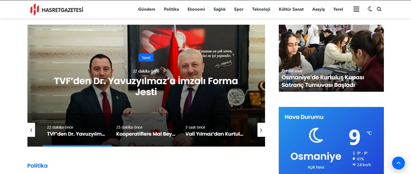 Osmaniye'nin Sesi: Hasret Gazetesi