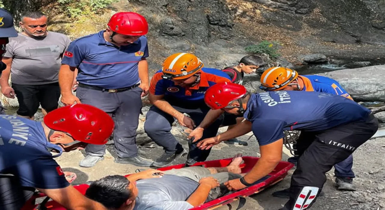 Osmaniye Sarısu Şelalesi’nde kaza: Ayağı kırıldı