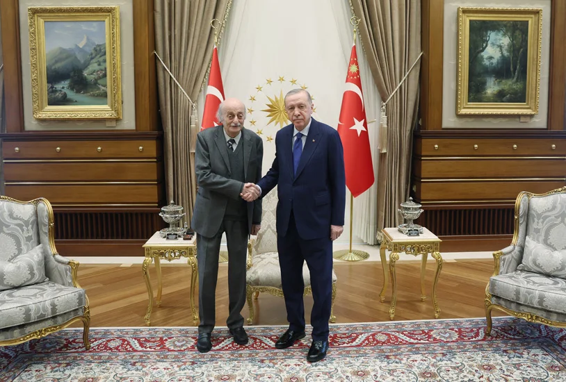 Tayyip Erdoğan, Lübnanlı Lider Canbolat ile Görüştü