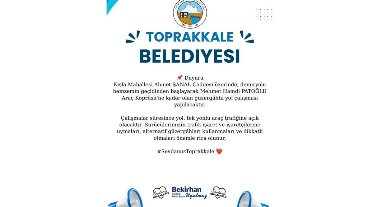 Toprakkale’de Ahmet Şanal Caddesi Yenileniyor