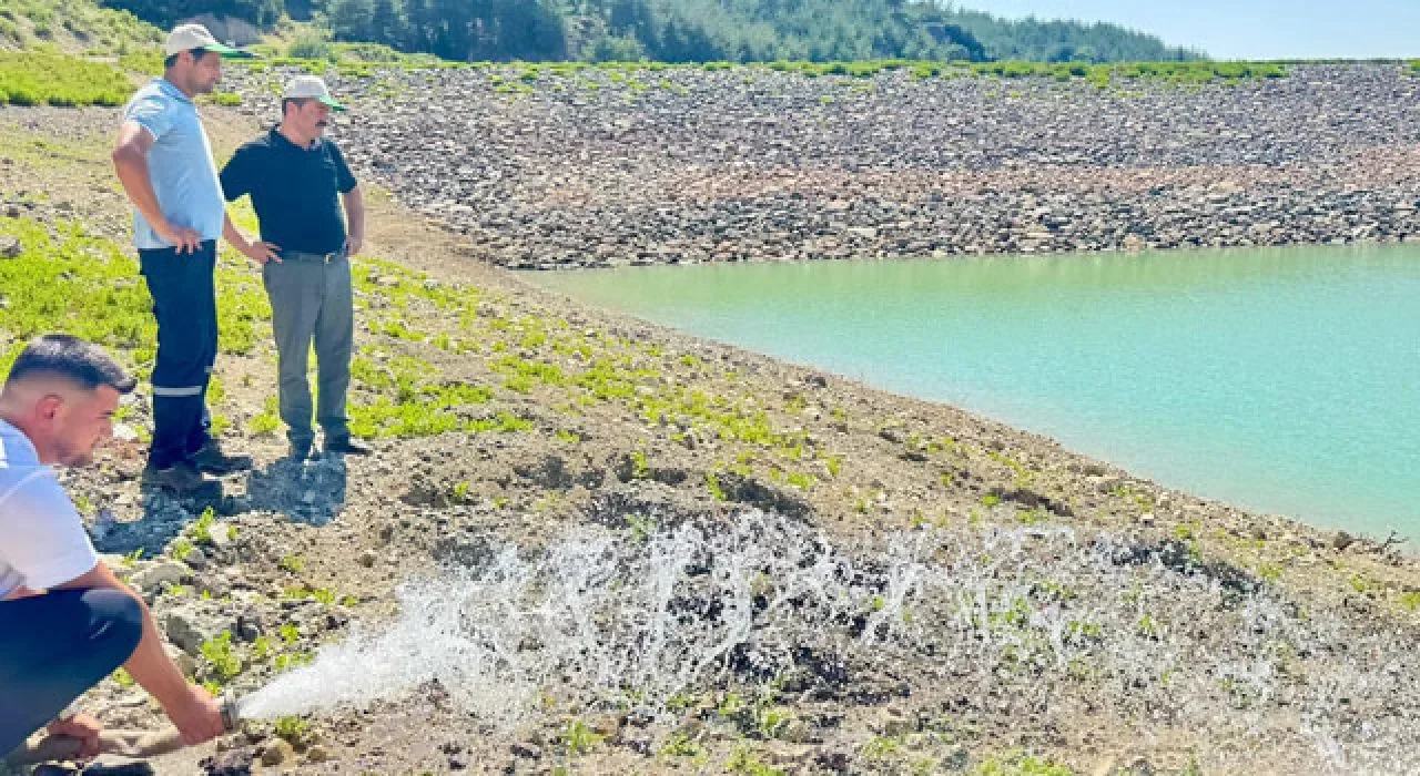 Yarbaşı’nda Gölette Yavru Balıklar Kurtarıldı