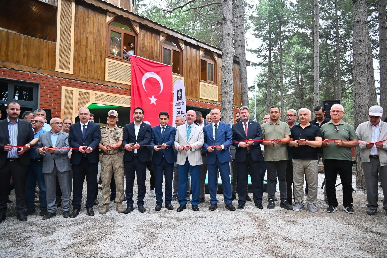 Zorkun Ahşap Camii Dualarla İbadete Açıldı